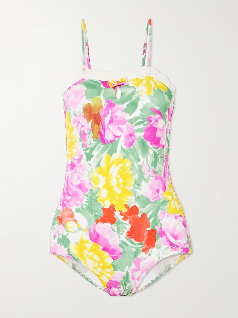 ✨ CHLOE SS 2026 GARDEN-PRINT BODYSUIT SWIMSUIT $ 1,090 - Picture 3 of 10